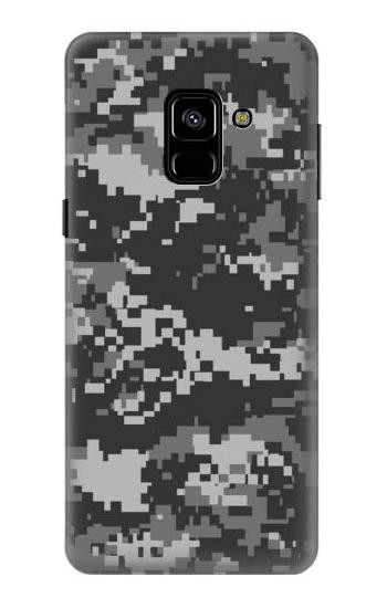 S3293 Urban Black Camo Camouflage Etui Coque Housse pour Samsung Galaxy A8 (2018)