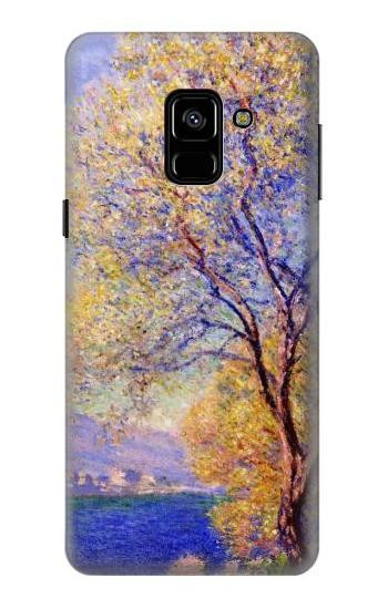 S3339 Claude Monet Antibes Seen from the Salis Gardens Etui Coque Housse pour Samsung Galaxy A8 (2018)