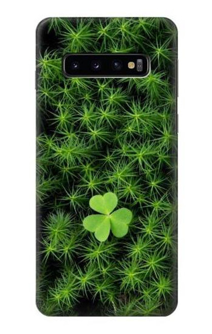 S0358 Clover Lucky Leaf Etui Coque Housse pour Samsung Galaxy S10