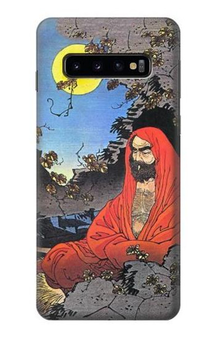S2234 Zen Master Bodhidharma Yoshitoshi Etui Coque Housse pour Samsung Galaxy S10