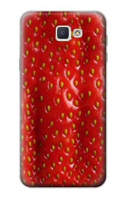 S2225 Strawberry Etui Coque Housse pour Samsung Galaxy J7 Prime