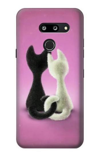 S1832 Love Cat Etui Coque Housse pour LG G8 ThinQ