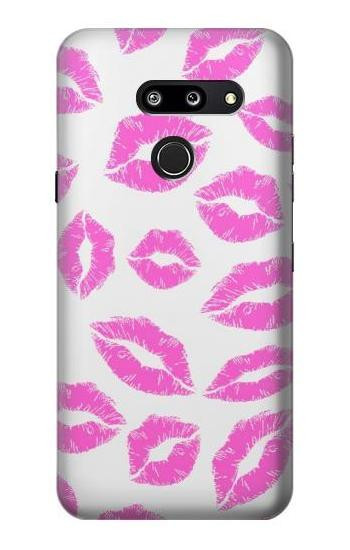 S2214 Pink Lips Kisses Etui Coque Housse pour LG G8 ThinQ