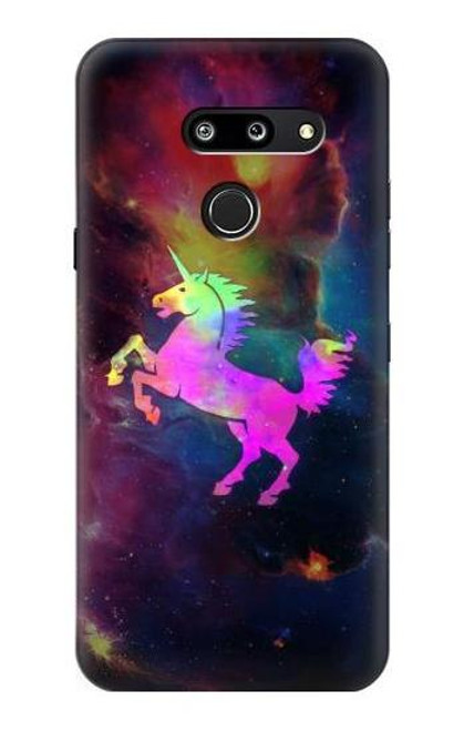 S2486 Rainbow Unicorn Nebula Space Etui Coque Housse pour LG G8 ThinQ