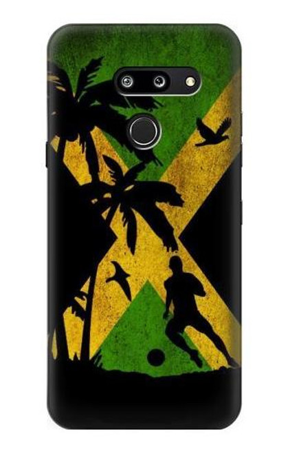 S2975 Jamaica Football Soccer Copa 2016 Etui Coque Housse pour LG G8 ThinQ