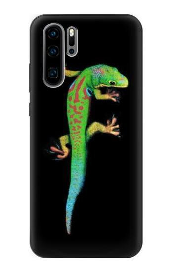 S0125 Green Madagascan Gecko Etui Coque Housse pour Huawei P30 Pro