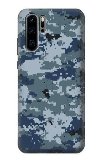 S2346 Navy Camo Camouflage Graphic Etui Coque Housse pour Huawei P30 Pro
