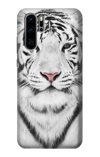 S2553 White Tiger Etui Coque Housse pour Huawei P30 Pro