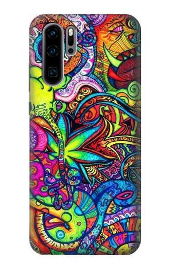 S3255 Colorful Art Pattern Etui Coque Housse pour Huawei P30 Pro