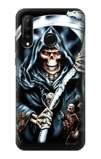 S0295 Grim Reaper Etui Coque Housse pour Huawei P30 lite