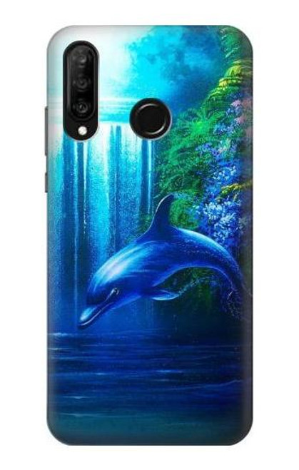 S0385 Dolphin Etui Coque Housse pour Huawei P30 lite