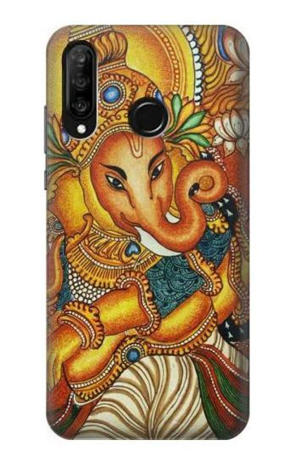 S0440 Hindu God Ganesha Etui Coque Housse pour Huawei P30 lite