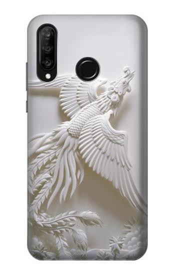 S0516 Phoenix Carving Etui Coque Housse pour Huawei P30 lite
