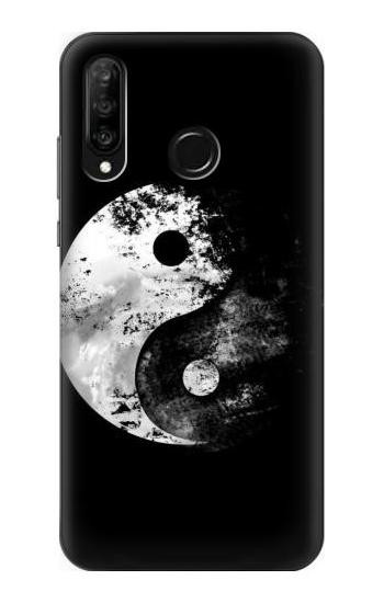 S1372 Moon Yin-Yang Etui Coque Housse pour Huawei P30 lite