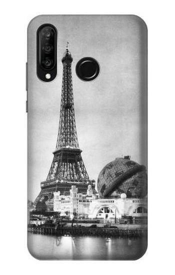 S2350 Old Paris Eiffel Tower Etui Coque Housse pour Huawei P30 lite