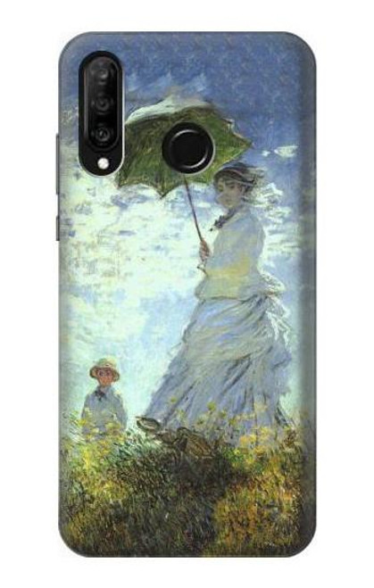 S2415 Claude Monet Woman with a Parasol Etui Coque Housse pour Huawei P30 lite