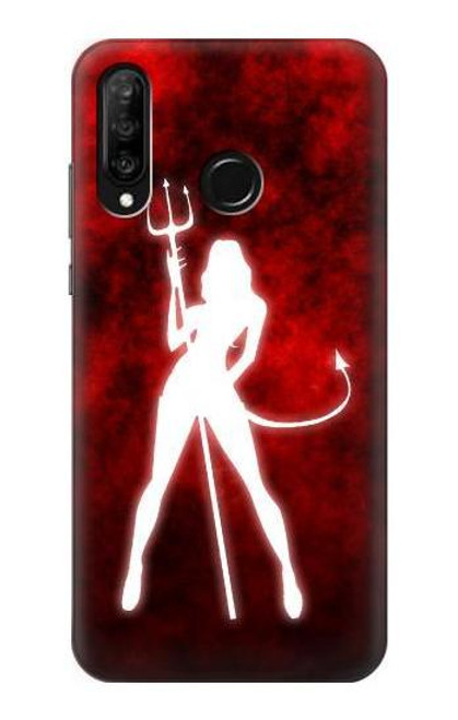 S2455 Sexy Devil Girl Etui Coque Housse pour Huawei P30 lite