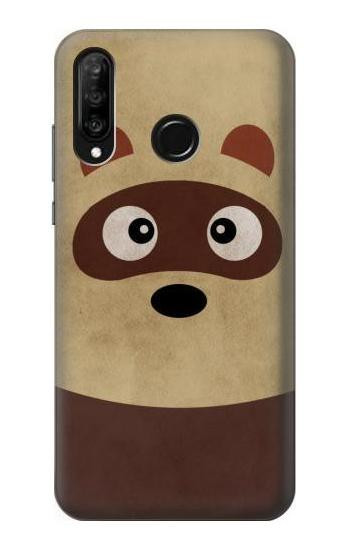 S2825 Cute Cartoon Raccoon Etui Coque Housse pour Huawei P30 lite