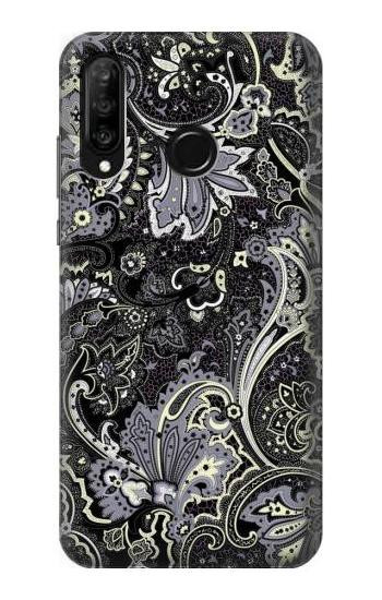 S3251 Batik Flower Pattern Etui Coque Housse pour Huawei P30 lite