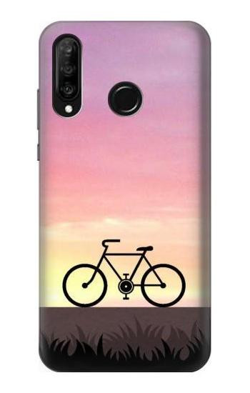 S3252 Bicycle Sunset Etui Coque Housse pour Huawei P30 lite