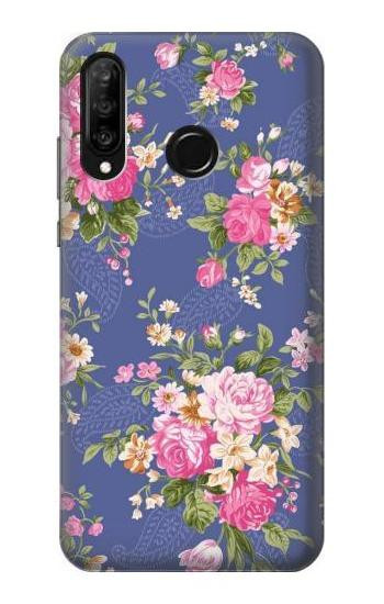 S3265 Vintage Flower Pattern Etui Coque Housse pour Huawei P30 lite