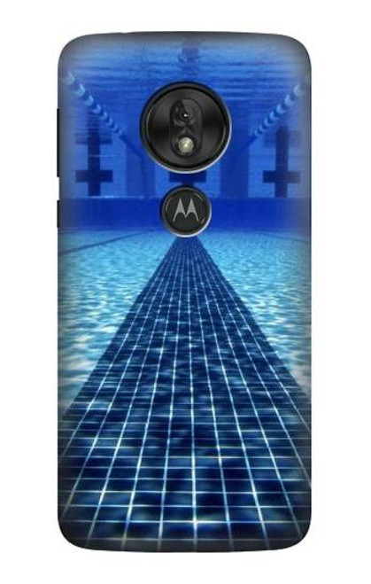 S2429 Swimming Pool Etui Coque Housse pour Motorola Moto G7 Play