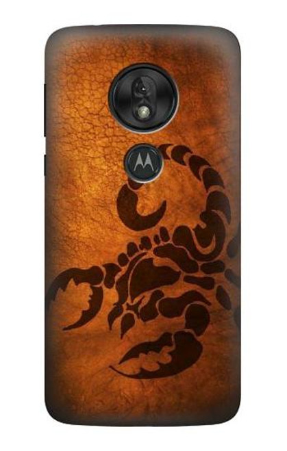 S0683 Scorpion Tattoo Etui Coque Housse pour Motorola Moto G7 Power