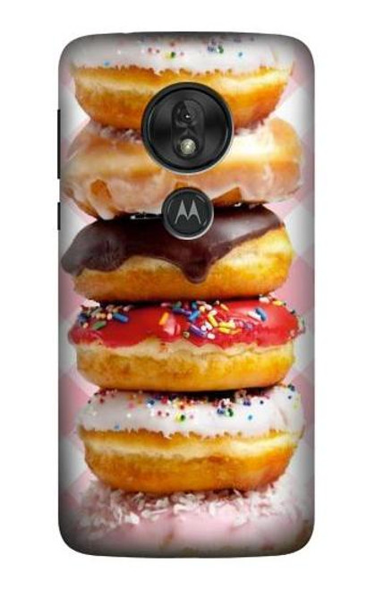 S2431 Fancy Sweet Donuts Etui Coque Housse pour Motorola Moto G7 Power