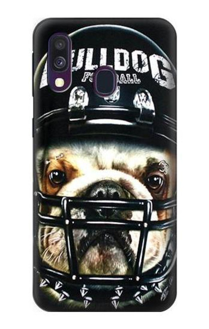S0098 Bulldog American Football Etui Coque Housse pour Samsung Galaxy A40