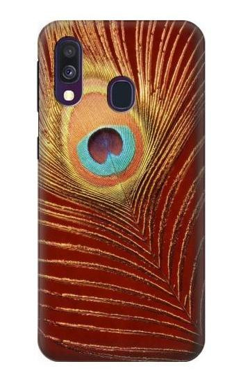 S0512 Peacock Etui Coque Housse pour Samsung Galaxy A40