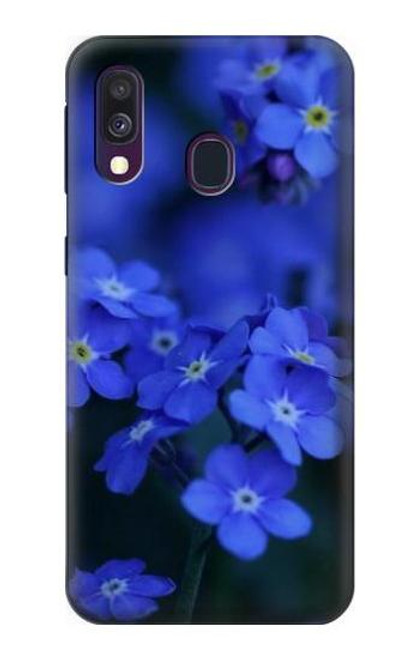 S0782 Forget me not Etui Coque Housse pour Samsung Galaxy A40