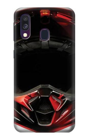 S1373 Motorcycle Helmet Etui Coque Housse pour Samsung Galaxy A40