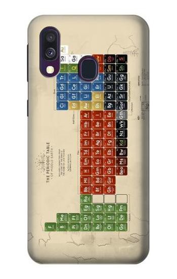 S1695 The Periodic Table of Middle Earth Etui Coque Housse pour Samsung Galaxy A40