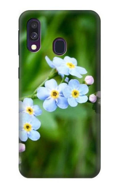 S1818 Forget Me Not Etui Coque Housse pour Samsung Galaxy A40