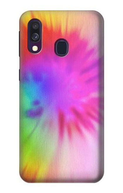 S2488 Tie Dye Color Etui Coque Housse pour Samsung Galaxy A40
