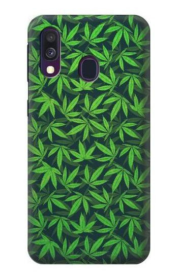 S2666 Marijuana Pattern Etui Coque Housse pour Samsung Galaxy A40