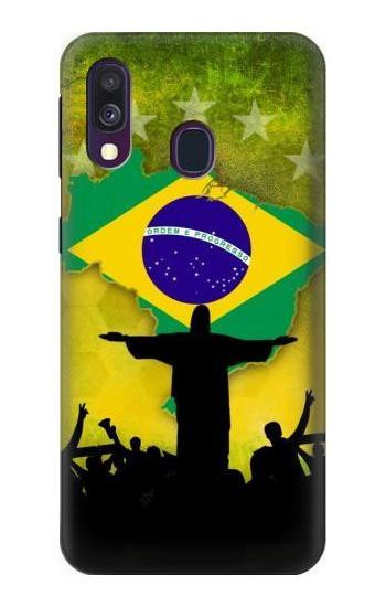 S2981 Brazil Football Soccer Copa 2016 Etui Coque Housse pour Samsung Galaxy A40