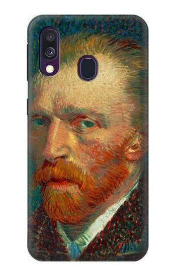 S3335 Vincent Van Gogh Self Portrait Etui Coque Housse pour Samsung Galaxy A40