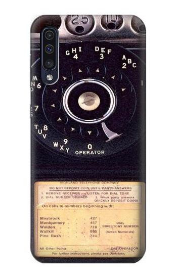 S0086 Payphone Vintage Etui Coque Housse pour Samsung Galaxy A50