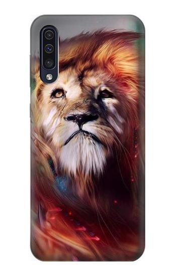 S0691 Leo Paint Etui Coque Housse pour Samsung Galaxy A50