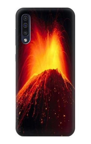 S0745 Volcano Lava Etui Coque Housse pour Samsung Galaxy A50