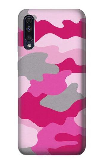 S2525 Pink Camo Camouflage Etui Coque Housse pour Samsung Galaxy A50