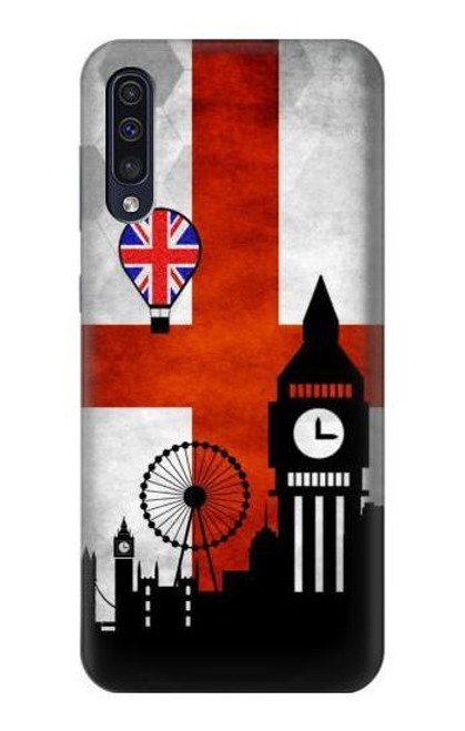 S2979 England Football Soccer Euro 2016 Etui Coque Housse pour Samsung Galaxy A50