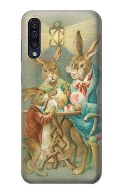 S3164 Easter Rabbit Family Etui Coque Housse pour Samsung Galaxy A50