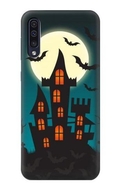 S3268 Halloween Festival Castle Etui Coque Housse pour Samsung Galaxy A50