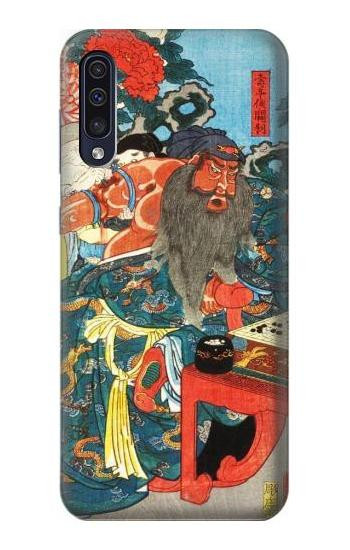 S1826 Utagawa Kuniyoshi Guan Yu Etui Coque Housse pour Samsung Galaxy A70