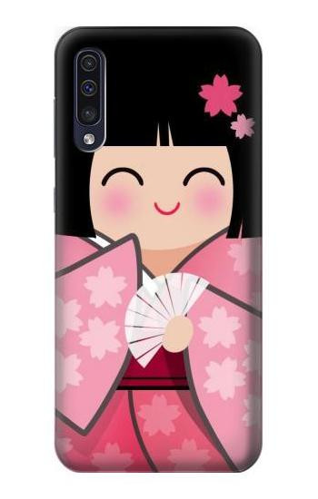 S3042 Japan Girl Hina Doll Kimono Sakura Etui Coque Housse pour Samsung Galaxy A70
