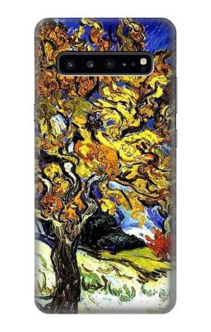 S0902 Mulberry Tree Van Gogh Etui Coque Housse pour Samsung Galaxy S10 5G