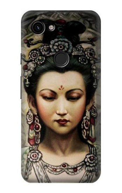 S0681 Guan Yin Etui Coque Housse pour Google Pixel 3a