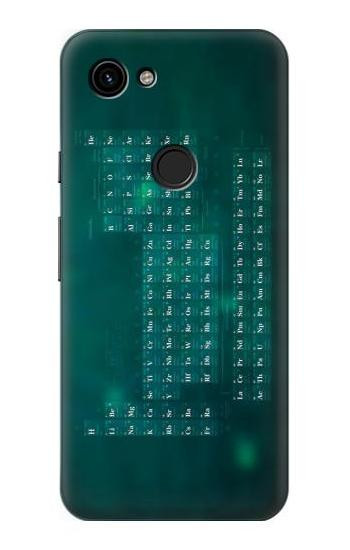 S0846 Chimie Tableau périodique Etui Coque Housse pour Google Pixel 3a